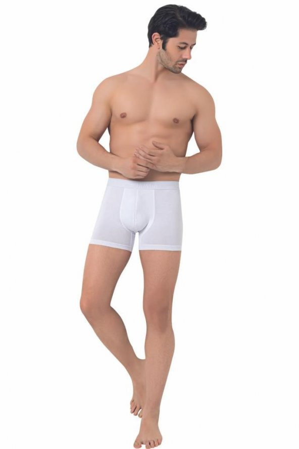 6 Adet Donex Erkek Bambu Likralı Boxer Short Renk Seçenekli 2370 - Resim 2