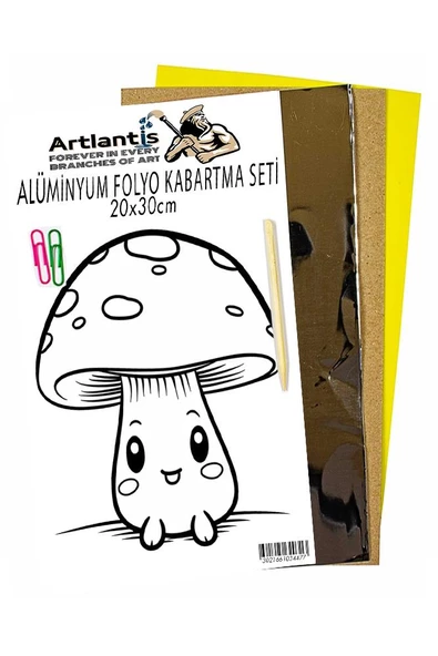 Alüminyum Folyo Kabartma Seti 20x30 cm Deney Malzemesi 1 Paket Aliminyum Folyo Seti Kabartma - 8