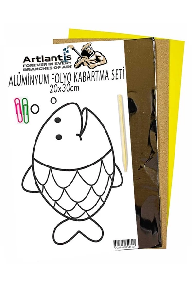 Alüminyum Folyo Kabartma Seti 20x30 cm Deney Malzemesi 1 Paket Aliminyum Folyo Seti Kabartma - 10
