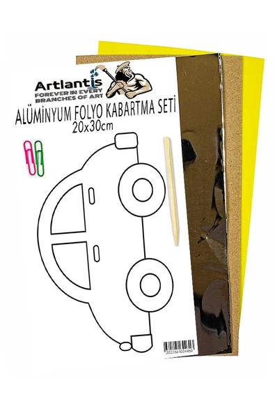 Alüminyum Folyo Kabartma Seti 20x30 cm Deney Malzemesi 1 Paket Aliminyum Folyo Seti Kabartma - 6