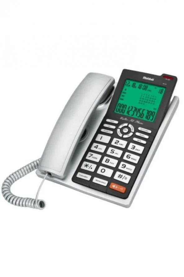 Multitek Silver Ekranlı Arayan Numara Gösteren Handsfree Masa Üstü Telefon