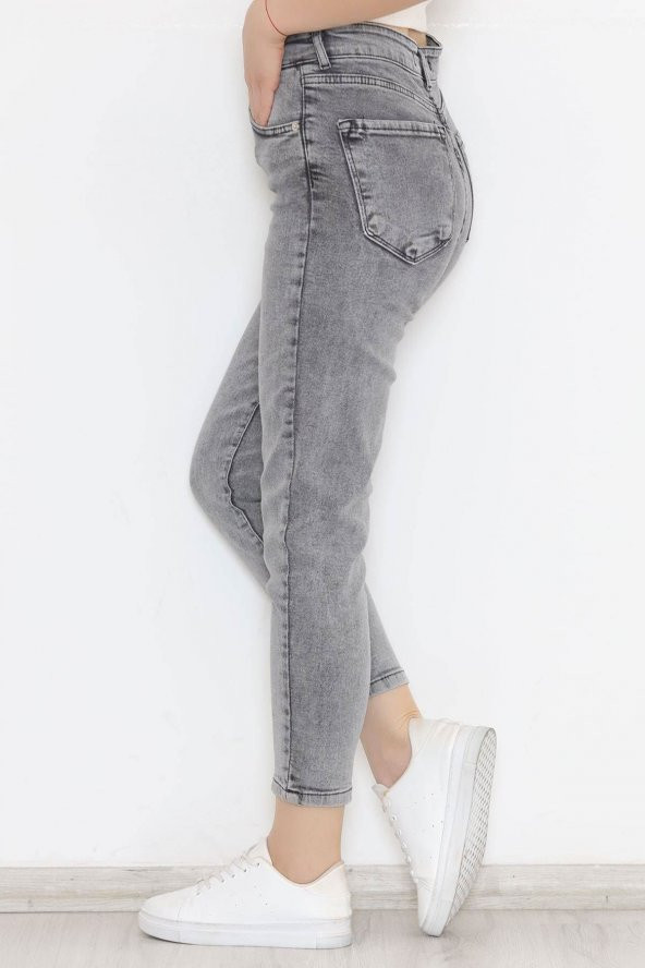 Boyfriend Kot Pantolon Gri - 11917.1431. - 3