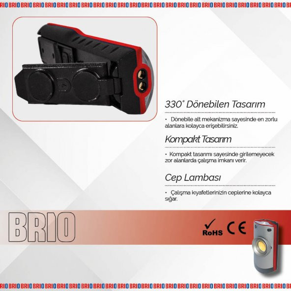 Brio Led Şarjlı Lamba Colour Match Gün Işığı 800L - 5