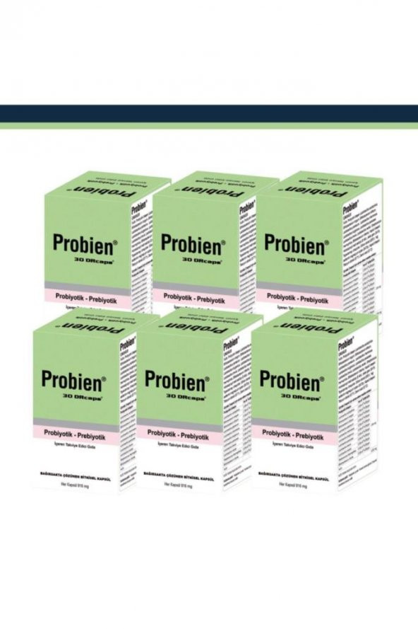 Probien Probiyotik Prebiyotik 30 Kapsül 6Lı PAKET (SKT:07/2026)
