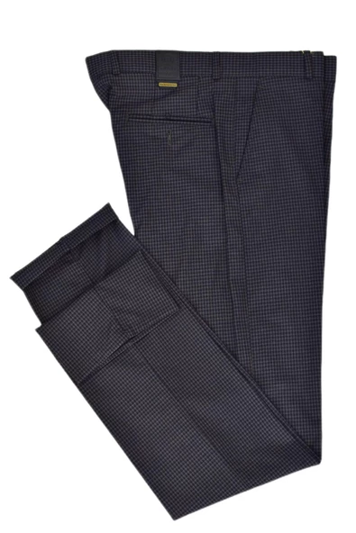 Erkek Piti Kare Silim Fit Kumaş Pantolon CRS-640 - Resim 3
