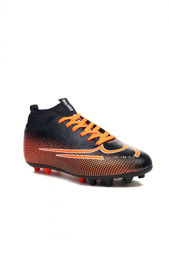 WALKED Yeni Sezon Çoraplı Krampon 437 Siyah Turuncu - 3