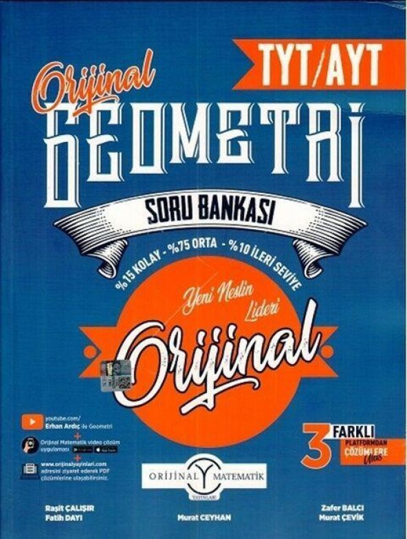 Orijinal Yayınları TYT-AYT Orijinal Geometri Soru - 1