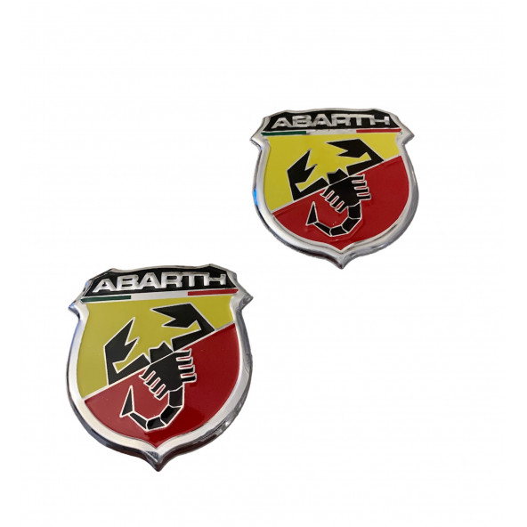 FİAT ABARTH ALÜMİNYUM ARMA STICKER (2 ADET) ürün görseli