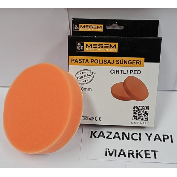 Meşem Pasta Polisaj Süngeri 150 mm Cırtlı Ped