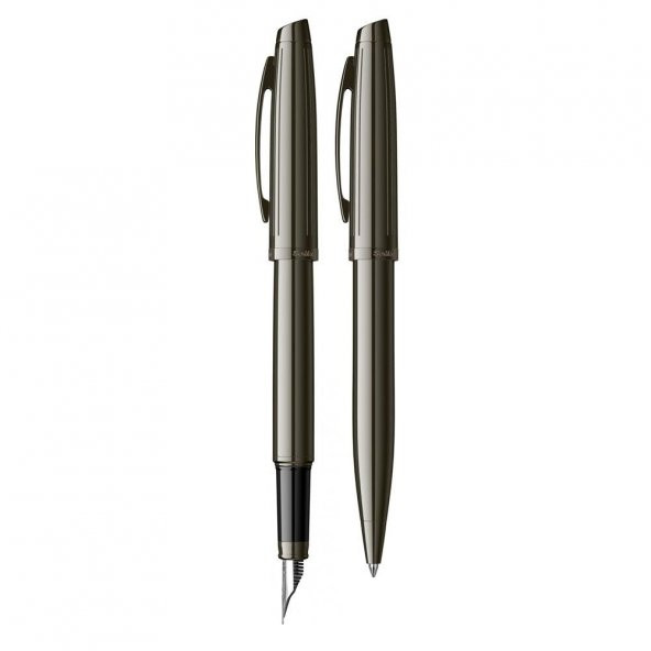 Scrikss 39 Set Dolma Kalem-Tükenmez Kalem Titanium Lüx Kutuda - 3