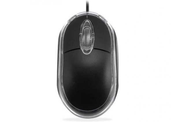 Everest Usb Siyah Işıklı Kablolu Optik Mouse 1200 Dpi