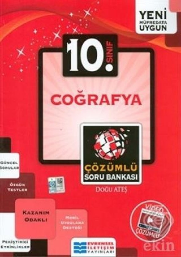 10. Sınıf Kazanım Odaklı Coğrafya Çözümlü Soru Ban