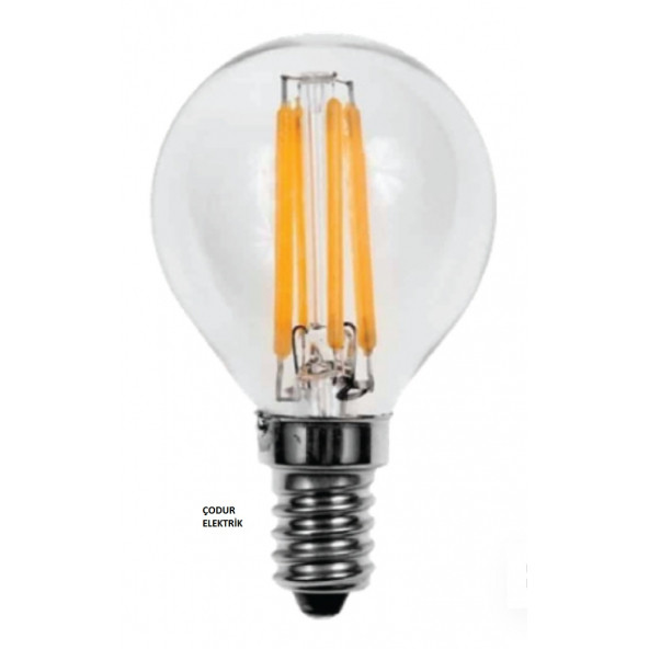 Osaka Light 4Watt Flemanlı Şeffaf E14 Duylu 6500Kelvin Beyaz Işık G45 Top Led Ampul 435Lümen