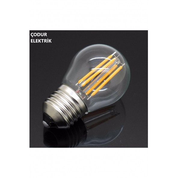 Osaka Light 4Watt Flemanlı Şeffaf E27 Duylu 6500Kelvin Beyaz Işık G45 Top Led Ampul 435Lümen