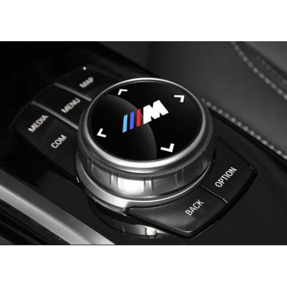 BMW M LOGOLU MULTIMEDYA DÜĞME ÜZERİ STICKER (48 MM) - 3
