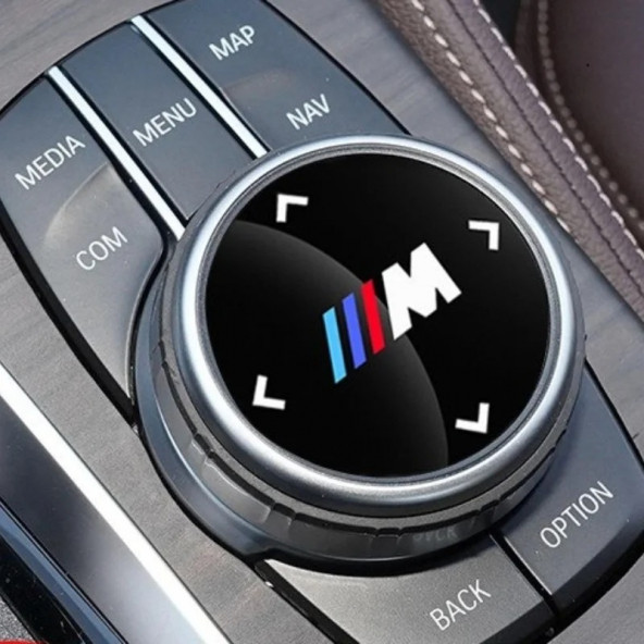 BMW M LOGOLU MULTIMEDYA DÜĞME ÜZERİ STICKER (48 MM) - 5