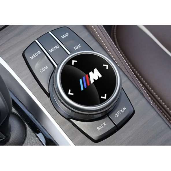 BMW M LOGOLU MULTIMEDYA DÜĞME ÜZERİ STICKER (48 MM) - 6