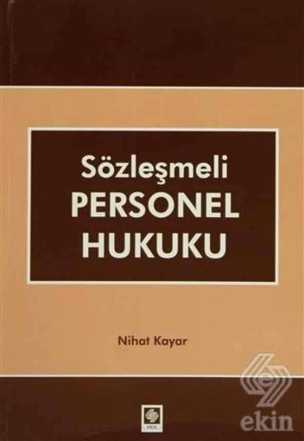 Sözleşmeli Personel Hukuku Nihat Kayar ürün görseli 1
