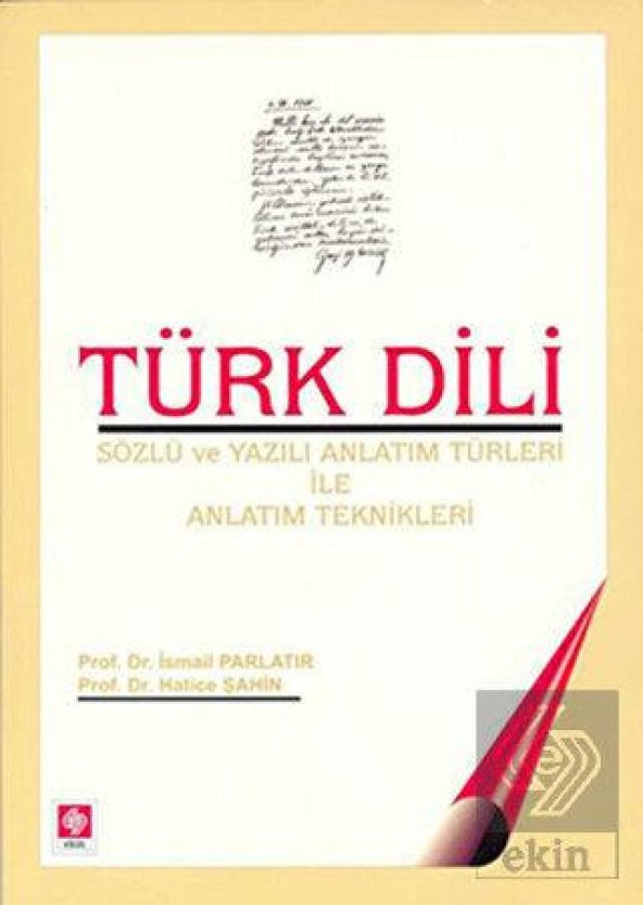 Türk Dili Sözlü ve Yazılı Anlatım İsmail Parlatır