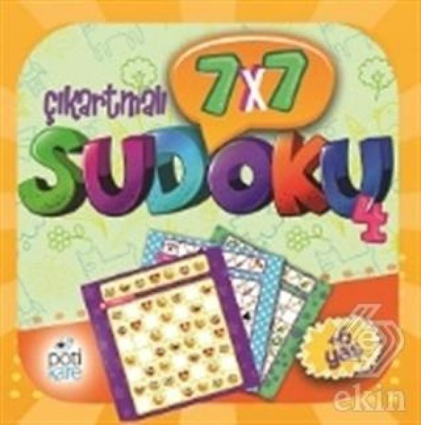 7x7 Çıkartmalı Sudoku - 4 (Çıkartmalı)