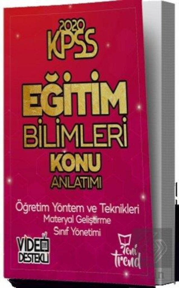 2020 KPSS Eğitim Bilimleri Öğretim Yöntem ve Tekni