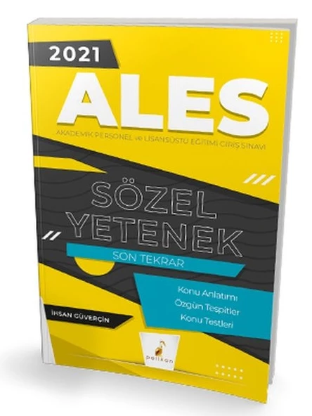 Pelikan 2021 ALES Sözel Yetenek Son Tekrar Konu Anlatımı