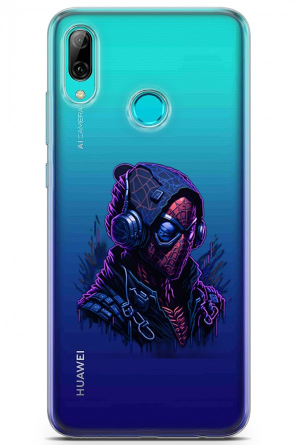 Huawei P Smart 2019 Kılıf Seri Others 05 Spider Man Şeffaf Koruma Kılıfı - 1