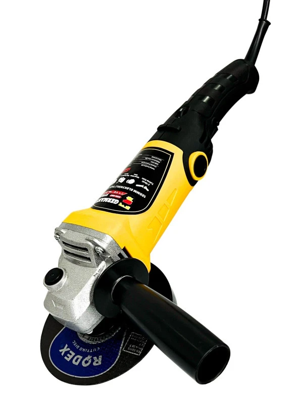 GermanyStyle GRM-9803 Bakır Sargılı 125 Mm Devir Ayarlı Spiral Avuç içi Kesme ve Taşlama Makinası - 5