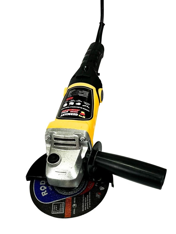 GermanyStyle GRM-9803 Bakır Sargılı 125 Mm Devir Ayarlı Spiral Avuç içi Kesme ve Taşlama Makinası - 4