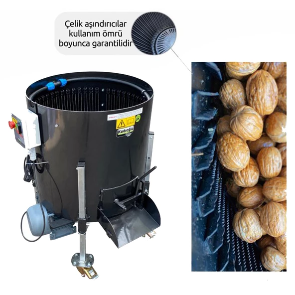 Kadıoğlu CKS90160 Sabit Devirli Ceviz Soyma Makinası 180 Litre - 2