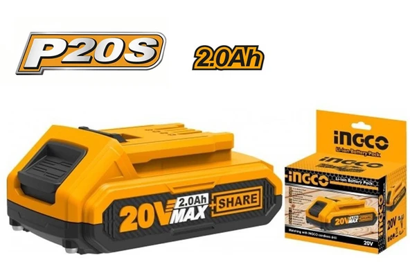 İngco Li-ion Akü 20v 2.0ah Ing-fblı2001 ürün görseli
