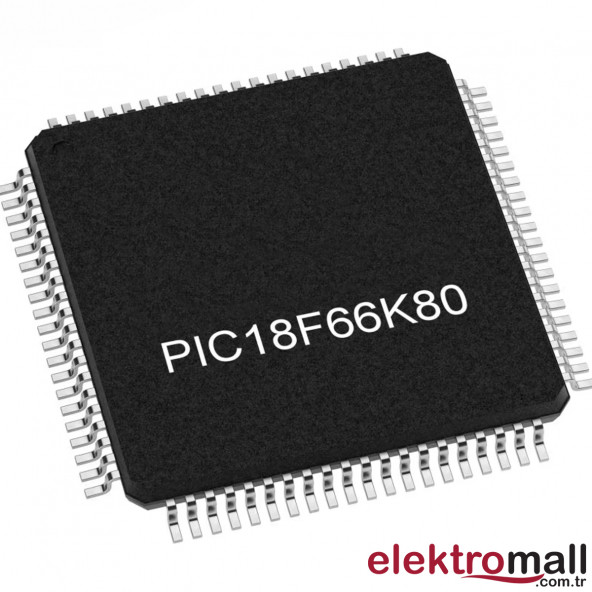 PIC18F66K80-I/PT 8-Bit SMD Mikroişlemci
