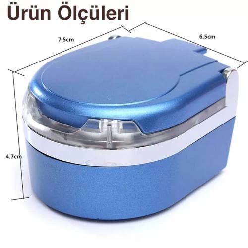 Polham Led Işıklı Kapaklı Yapışkanlı Araç İçi Küllük Araç Küllük Tablası - 5