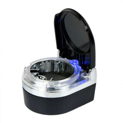 Polham Led Işıklı Kapaklı Yapışkanlı Araç İçi Küllük Araç Küllük Tablası - 8