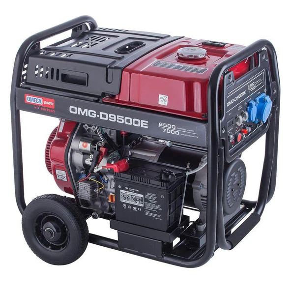 Omega Omg-d9500e Dizel İpli Marşlı Monofaze Jeneratör 9.0 Kva - 1