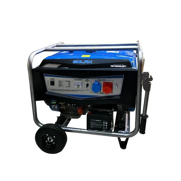 Solax Ym-10000-lQe-3 Trifaze İpli Marşlı Benzinli Jeneratör 9.3 Kva