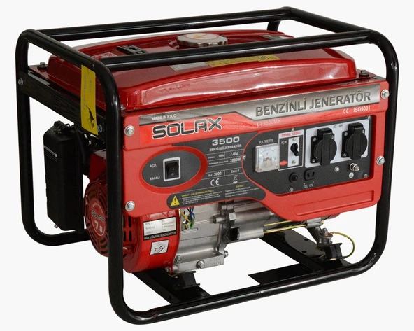 Solax LT-3500MX Monofaze Benzinli İpli Jeneratör 3.5 kVA