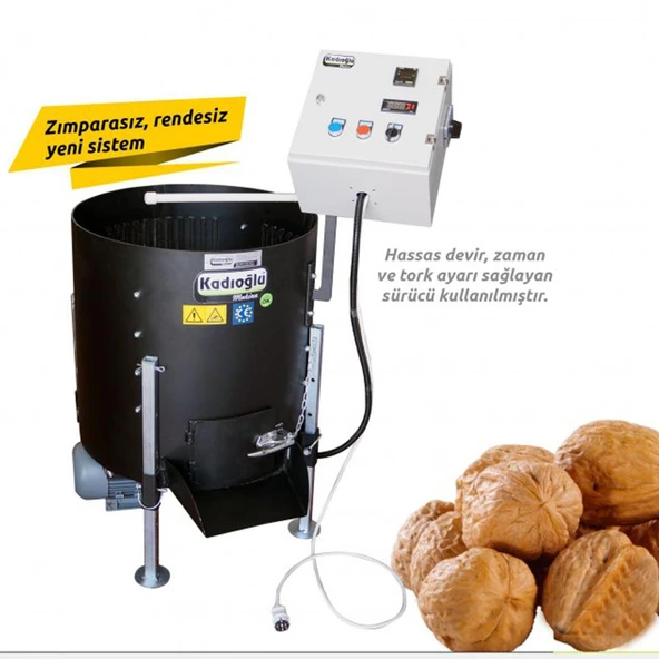 Kadıoğlu Cks90160d Devir Ayarlı Bıçaklı Ceviz Soyma Makinesi 180 Litre - Resim 2