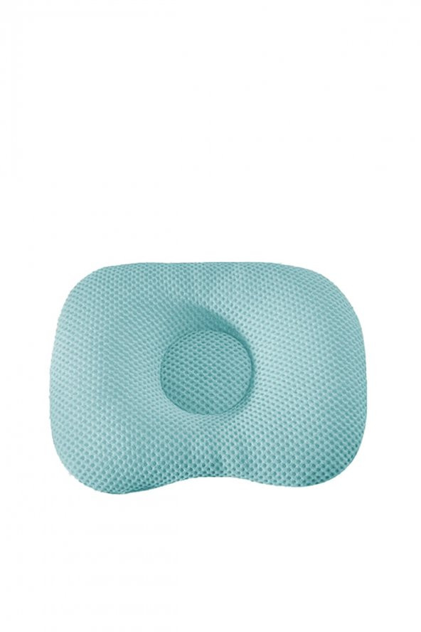 Kafa Yastığı Mavi Bebek Kafa Yastığı, Düz Kafa Yastık, Bebek Yastığı, Organik Pamuk Kumaş - 2