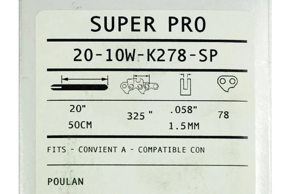 Carlton Super Pro 39 Diş 3/25" Testere Kılavuzu 51 Cm 20-10w-k278-sp - 2