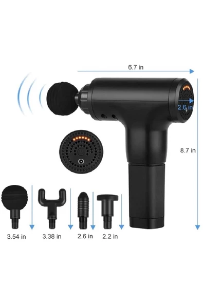 CVS DN-133 Ağrılarınıza Son Veren 6 Kademeli Şarjlı Masaj Aleti