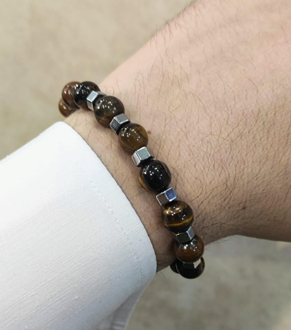 Captiva Stell 3.lü Set Doğaltaş Erkek Bileklik Seti - 5