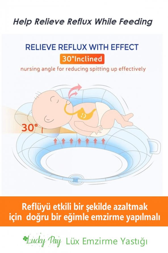 Lüx Emzirme Yastığı Emzirme Destekleyici Yastık Emzirme Minderi Oturma Destek Minderi - 4