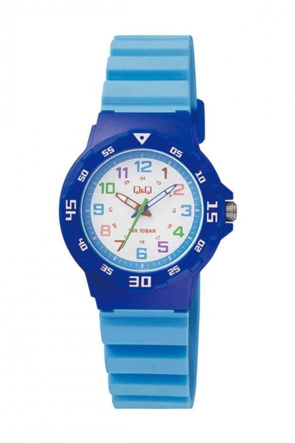 Q&Q Silikon Kordonlu 10 Bar Su Geçirmez Unisex Çocuk Kol Saati VR19J009Y-A - 2