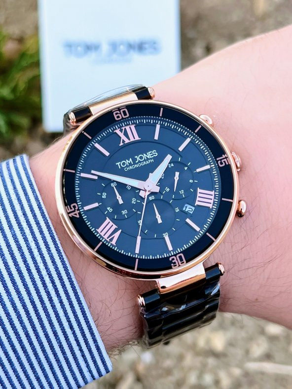 NSTJ.1.1153.04 Tom Jones Celik Renk Atmaz Kordon İç Fonksiyonları Aktif 3Atm Su Geçirmez Kol Saati ürün görseli