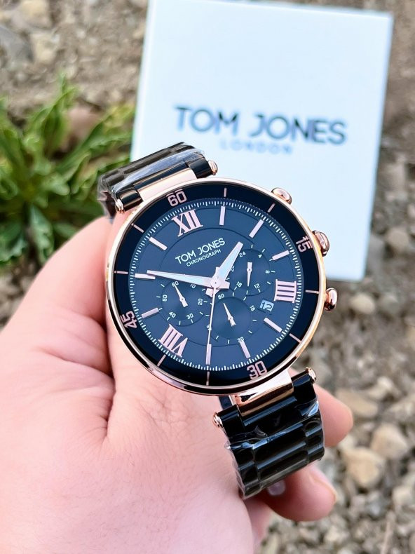 NSTJ.1.1153.04 Tom Jones Celik Renk Atmaz Kordon İç Fonksiyonları Aktif 3Atm Su Geçirmez Kol Saati - Resim 3