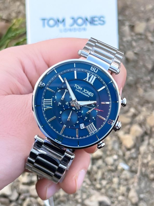 NSTJ.1.1153.04 Tom Jones Celik Renk Atmaz Kordon İç Fonksiyonları Aktif 3Atm Su Geçirmez Kol Saati - Resim 10