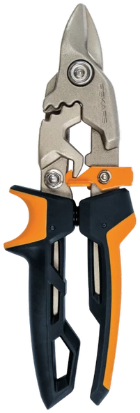 Fiskars Powergear Metal Levha Kesme Makası Kısa Kesim Bulldog 1027212