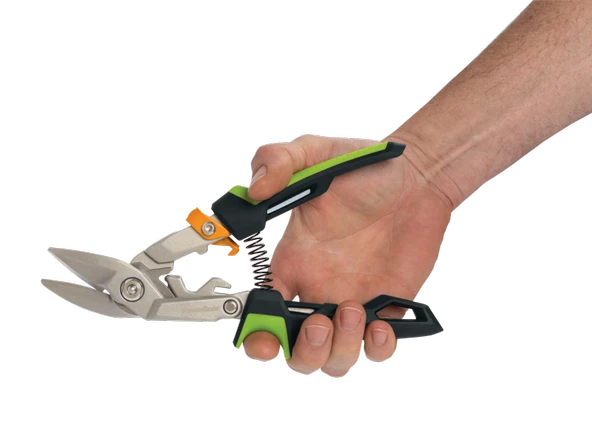 Fiskars Powergear Metal Levha Kesme Makası Offset Sağ Kesim