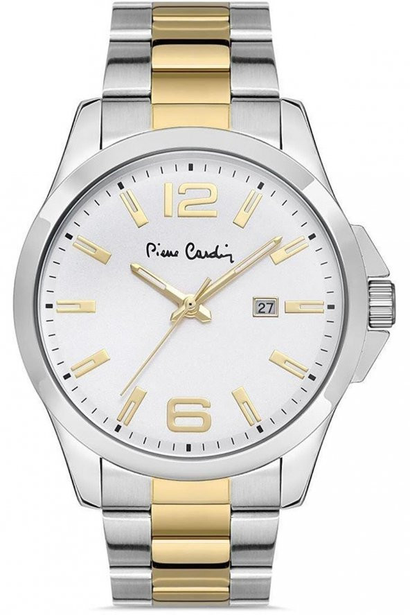 800411F06SB Pierre Cardin Çelik Kordon Erkek Kol Saati 30 Mt Su Gecirmez Kaplan Gözü Bileklik Hdyli - Resim 5